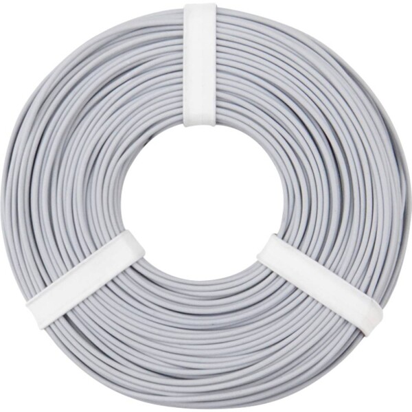 Donau Elektronik 125-059 opletenie / lanko, 1 x 0.25 mm², sivá, 50 m; 125-059