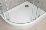 Sprchovací kút 80 x 100 cm Kerra Solid RA 80x100 CHR, chróm, pravostranný, s vaničkou 5907548124555