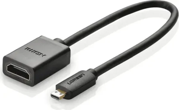 Ugreen 20134 Redukcia Micro HDMI(M) - HDMI(F) 20cm čierna (20134)