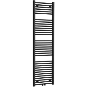 CERANO - Kúpeľňový radiátor Benito - stredové pripojenie 50mm/bočné - 703 W - čierna matná - 1700x450 mm CER-710056