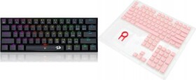Redragon Redragon K630 DragonBorn Outemu Red (RED-K630RGB) + A130 PBT Doubleshot Pink Keycaps (A130 Pink)