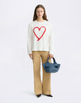 Thinking MU Tape Heart Emily Tee WHITE L