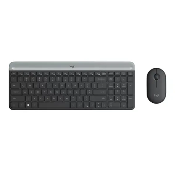 Logitech Slim Wireless Combo MK470 US čierna / bezdrôtová sada klávesnice a myši / US verzia (920-009204)