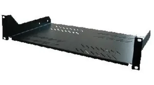 Triton Polička s perforáciou 1U/250mm (RAB- UP-250-A1) čierna / max. nosnosť 20kg (RAB-UP-250-A1)