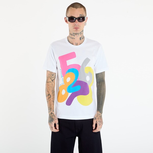 Tričko Comme des Garçons SHIRT T-Shirt With Graphic Print White L