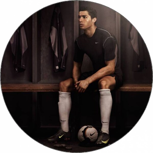 Jedlý papier Cristiano Ronaldo v šatníni 19,5 cm - Pictu Hap - Pictu Hap