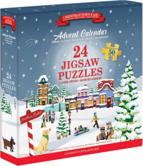 EUROGRAPHICS Puzzle Adventný kalendár: Vianočný jarmok