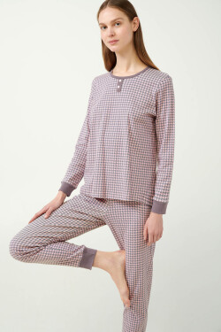 Vamp - Klasické dámske pyžamo 21494 - Vamp pink peach S