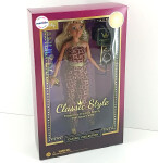 Mamido Mamido Bábika Anlily v overale 29 cm blond fialová