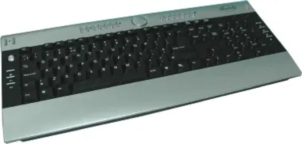 Acutake ACU-OFFICEKEYBOARD 1 / USB / PS2 / CZ / Čierno-strieborná
