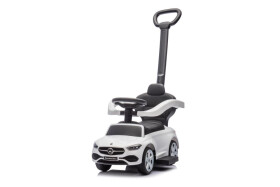 Mamido Detské odrážadlo auto s vodiacou tyčou Mercedes biele