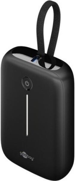 Goobay Powerbank 10 000 mAh ze wbudowanym kablem USB-C
