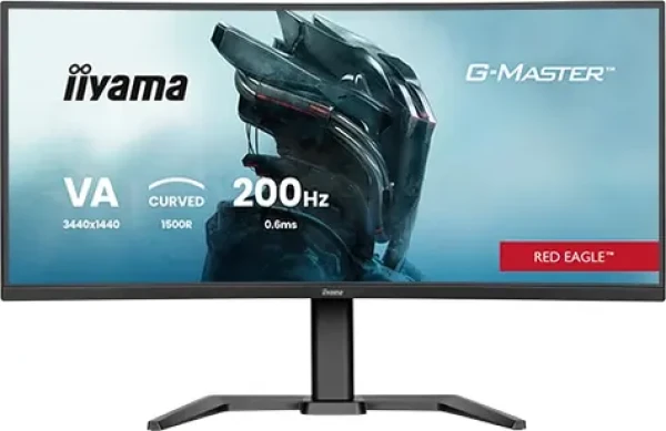 34" Iiyama G-Master Red Eagle GCB3484WQSU-B2 čierna / Herný monitor / Curved VA / 3440x1440 / 21:9 / 0.4ms / HDMI+DP (GCB3484WQSU-B2)