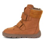 Detské zimné barefoot topánky ZERU TEX WINTER Cognac, Froddo, G3160240-2, hnedá - 24