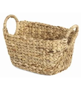 Compactor Caracas M Ručne pletený kôš na bielizeň z vodného hyacintu / 40 x 23 x 26 cm (3370910073577)