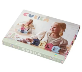 CUBIKA Pastel 15962 Farebné domčeky - drevená stavebnica