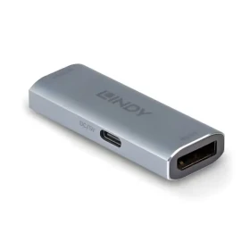 Lindy 38421 / DisplayPort 1.4 opakovač / 7680 × 4320 px / dosah 40 m / strieborná (38421)