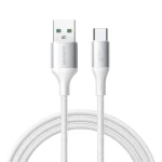 Joyroom S-A28 Flash Series Nabíjací kábel USB-A (M) - USB-C (M) 3A 1m biela (6956116798284)
