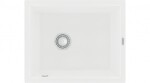 MEXEN MEXEN - Pedro granitový drez 1 560x460 mm, biela 6508561000-20