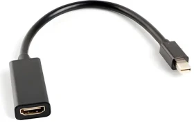 Lanberg AD-0005-BK čierna / Adaptér / Mini DisplayPort na HDMI / 1920×1200 / 60 Hz (AD-0005-BK)
