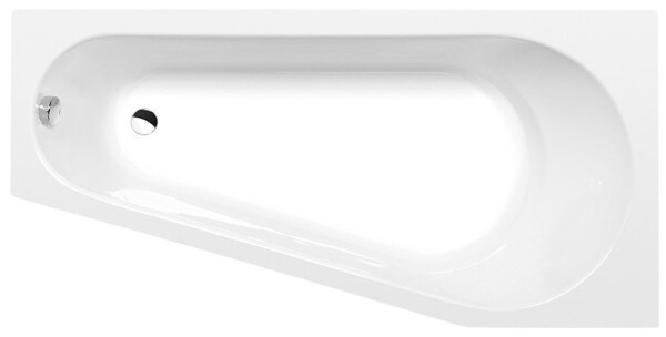 POLYSAN - PROJEKTA R asymetrická vaňa 160x80x44cm, biela 21111