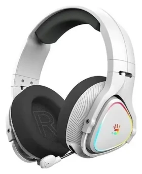 A4Tech Bloody MR710 sivá / Herné slúchadlá s mikrofónom / 2.4 GHz / Bluetooth 5.3 / 3.5mm jack / Mikrofón výsuvný / RGB (A4TSLU47752)