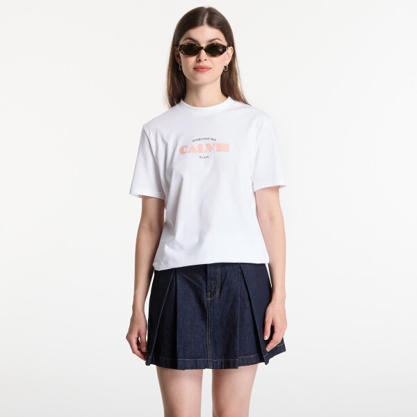 Tričko Calvin Klein Jeans Ss Classic Resort Calvin Logo Tee Bright White XS