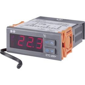 VOLTCRAFT ETC-200+ termostat NTC -40 do +120 °C relé 10 A (d x š x v) 88 x 75 x 34.5 mm; 196994