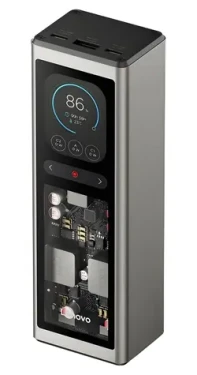 Lenovo Powerbank 140W Gold Grey / Powerbanka / 20 000 mAh / displej / 2x USB-C / 1x USB-A (G0A3140WWW)