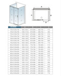 H K - Trostenný sprchovací kút HARMONY U3 70x110x70cm L/P variant vrátane sprchovej vaničky z liateho mramoru SE-HARMONYU311070/THOR-11070