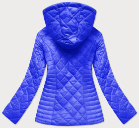 Světle modrá prošívaná dámská bunda s kapucí model 15856231 - Ann Gissy Barva: odcienie niebieskiego, Velikost: S (36)