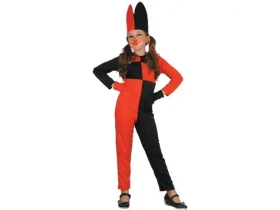 MaDe 01796 - Šaty na karneval - šašo, 130-140 cm