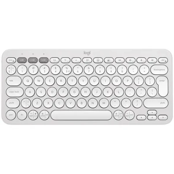 Logitech Pebble Keys 2 K380s CZ biela / bezdrôtová klávesnica / BT / CZ layout (920-011852_CZ)
