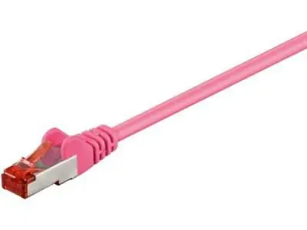 MicroConnect CAT6 S/FTP 0.5m ružová / LSZH (SSTP6005PI)