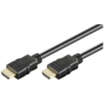 Goobay HDMI prepojovací kábel Zástrčka HDMI-A 5 m čierna 61161 4K UHD, pozlátený, eARC HDMI kábel; 61161