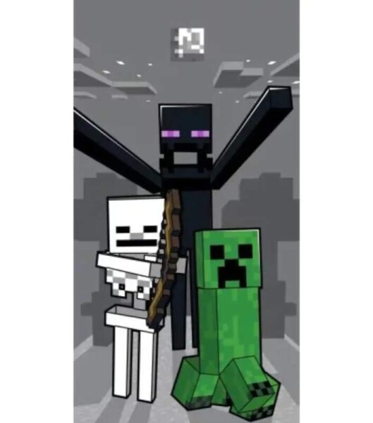 Jerry Fabrycs Minecraft Mob Attack JFK103267 osuška sivá 70x140