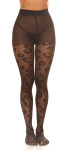 Sexy Tights with Print "Leo" black Einheitsgroesse