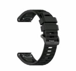 FIXED Silicone Strap Silikónový remienok pre Garmin QuickFit 22mm čierna (FIXSST-QF22MM-BK)