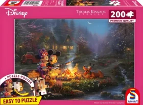Schmidt Puzzle Mickey a Minnie: Romantika pri ohni