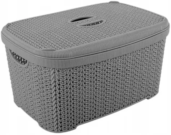 Katex Úložný kôš s vekom 12 l / Úložný kôš / plast / 12 l (8697584341050)