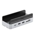 Orico MiniDock Dokovacia stanica strieborná / 3x USB-C + 3x USB-A + 1x HDMI + 1x LAN + SD/TF