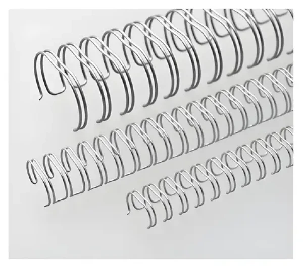 EuroSupplies Kovové chrbty (3:1") 14,3 mm strieborné / Viazacie chrbty / pre 101-120 listov 80 g papiera / 50 ks