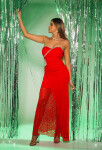 Red-Carpet-Look! Sexy Koucla evening dress laced black XL