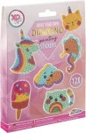 GRAFIX Diamantové maľovanie samolepky Unicorn 12ks