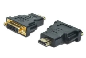 Digitus / Redukcia / HDMI Typ A na DVI-I (24+5) / samec/samica / max. rozlíšenie 1920×1200 / čierna (AK-330505-000-S)