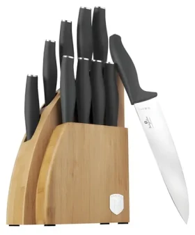 BERLINGERHAUS Sada nožov BAMBOO Antracit Collection / Sada nožov so stojanom / 10 ks (BH-2758)