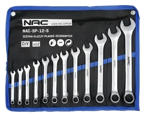NAC Sada kľúčov očkoplochých 6-22 mm / Kľúče / 12 dielov (NAC-SP-12-S)