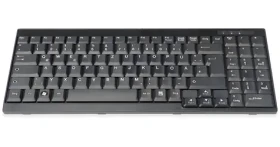 Digitus DS-72000GE čierna / Klávesnica / pre KVM konzola / drôtová / QWERTZ DE (DS-72000GE)
