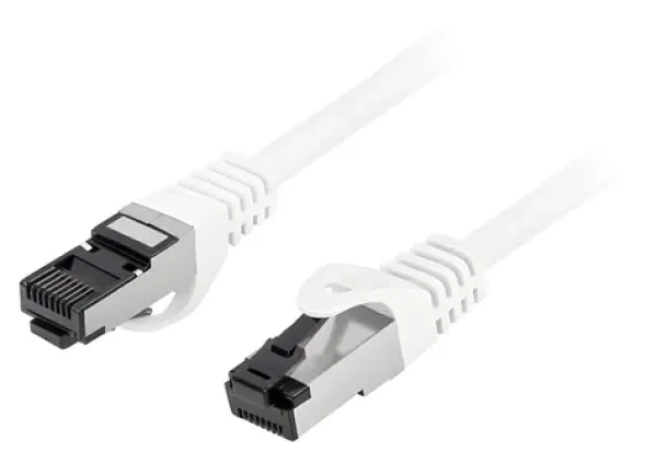 Lanberg CAT8.1 S/FTP 1,5m biela / Patch kábel / RJ45 / LSZH / 40 Gbit/s (PCF8-10CU-0150-W)