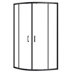 REA - Sprchová zástena LOOK čierna 80x80 REA-K7902